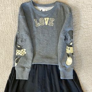 Disney Mini Mickey Sweater Gray Black dress